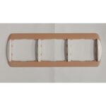 MARCO DE 3 ELEMENTOS LEGRAND GALEA REACONDICIONADO 7771 13 TERRACOTA