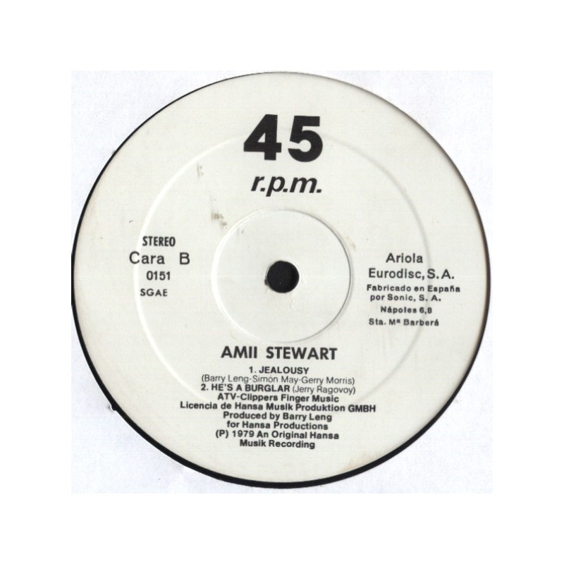 Blondie / Amii Stewart ‎– Dreaming / Eat To The Beat / Jealousy / He's A Burglar