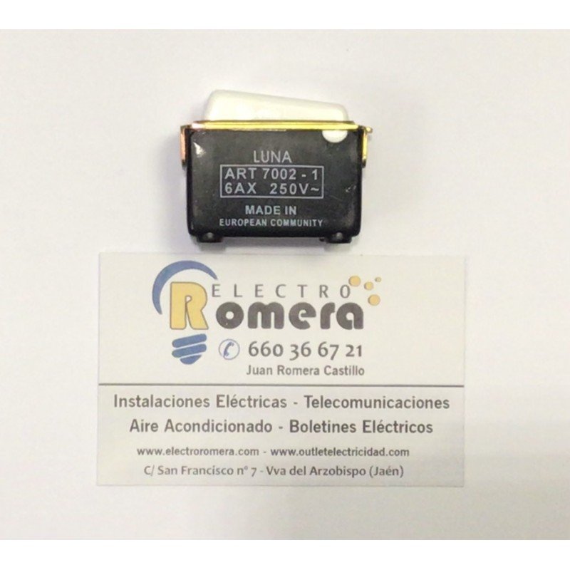 PULSADOR TIMBRE  6A 250V C4043/2 BTICINO LUNA 7002-1
