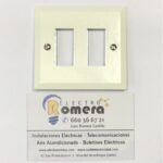 TAPA / PLACA 2 ELEMENTOS 422 BLANCO