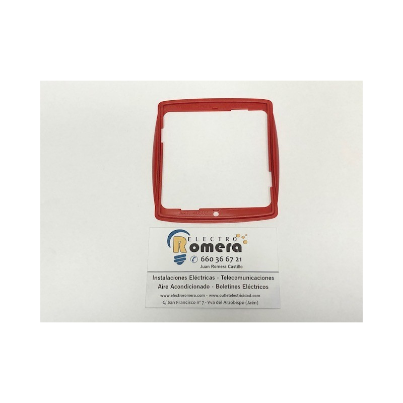 MARCO EMBELLECEDOR 1 ELEMENTO ROJO EUNEA SM 100 40502.03