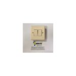 CONMUTADOR + CONMUTADOR COLOR MARFIL SERIE IMPACT PLASTIMETAL 9632