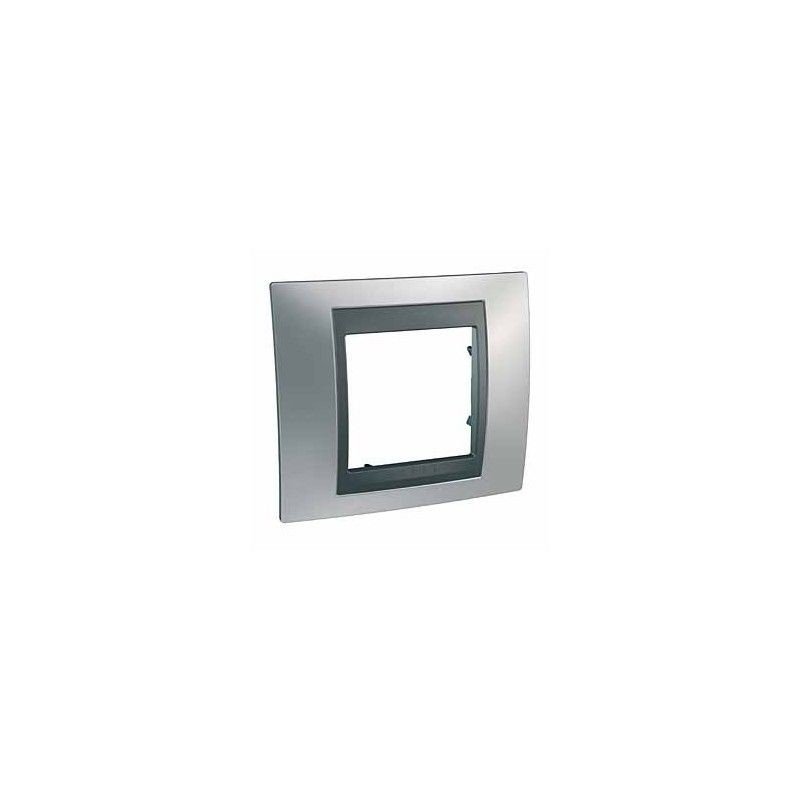 MARCO 1 ELEMENTO CROMO SATINADO/GRAFITO u66.002.238