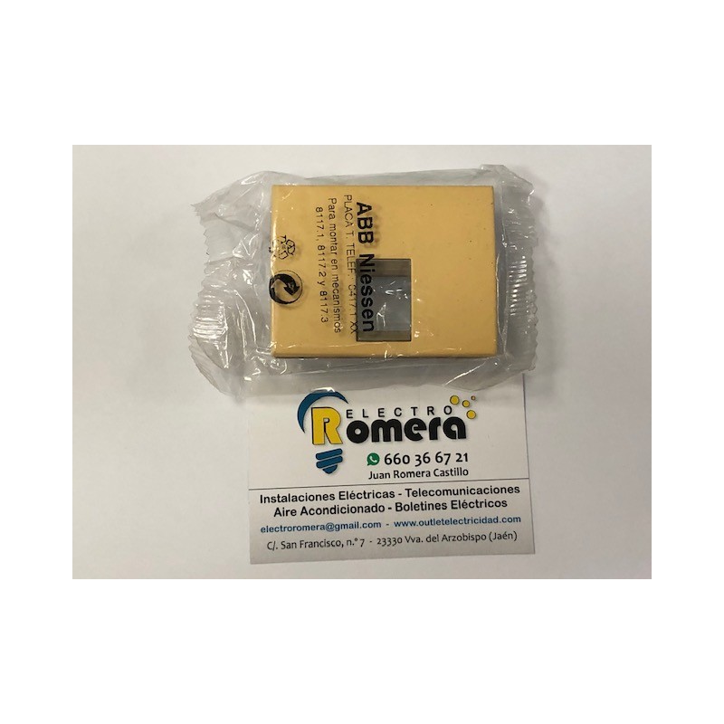 TAPA TOMA TELEFONO AMARILLO 8417.1 AA NIESSEN