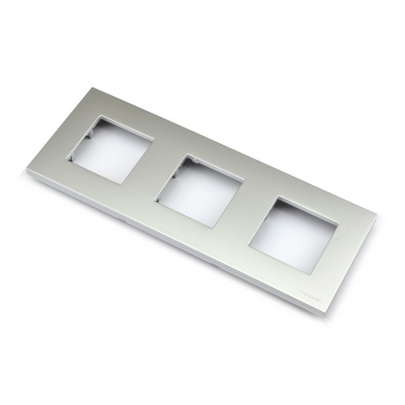 MARCO 3 ELEMENTOS NIESSEN ZENIT PLATA N2273.1 PL
