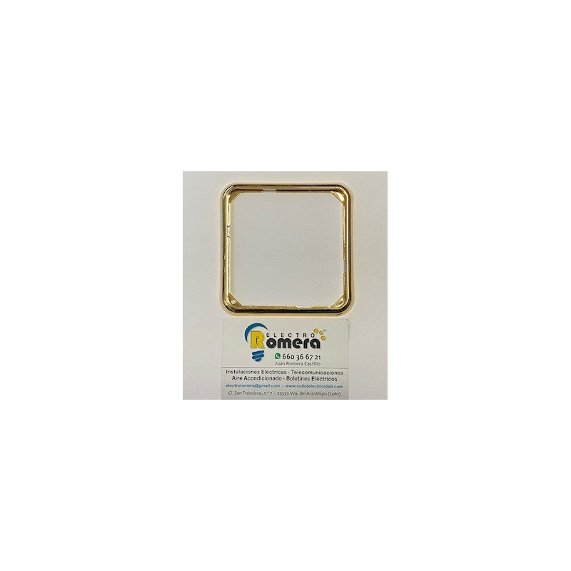 MARCO EMBELLECEDOR MARRON PLACA 80*80 NIESSEN PUMA 4000