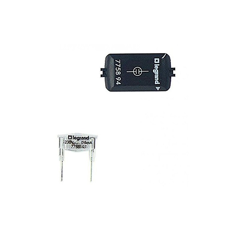 Lámpara con cassette 230 v 0,5 ma verde Galea Life LEGRAND 775894