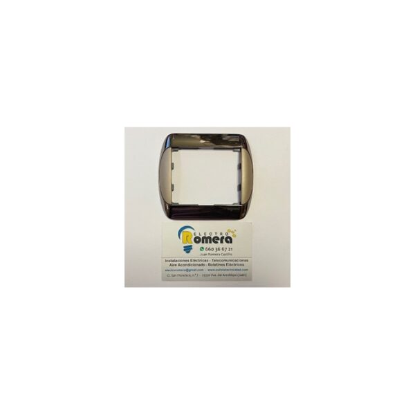 MARCO METAL 1 ELEMENTO COLOR NIQUEL/ARENA LEGRAND GALEA 7776 30
