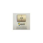 TECLA DOBLE CON VISORES COLOR ARENA LEGRAND 7776 13