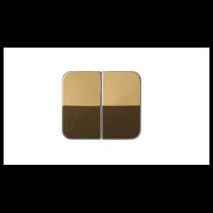 Tecla doble para mecanismos de mando bronce Simon 75 75026-36