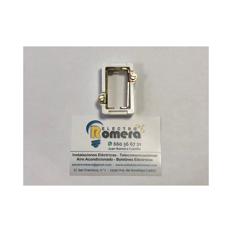 PLAQUITA ACOPLAMIENTO PARA MECANISMOS SERIE LINEAL EN COLOR BLANCO REF. 3097 REACONDICONADO