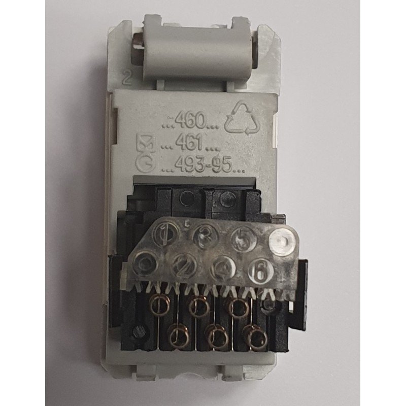 TOMA TELEFONO DESPLAMIENTO ESTRECHO AISLANTE RJ 12 6 CONTACTOS U3.495.25 3 TOMA TELEFONO DESPLAMIENTO ESTRECHO AISLANTE RJ 12 6 CONTACTOS U3.495.25