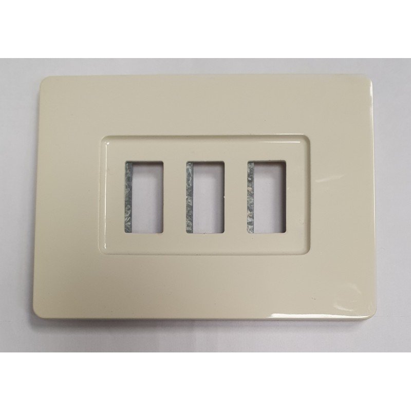 TAPA / PLACA 3 ELEMENTOS 473 BLANCO