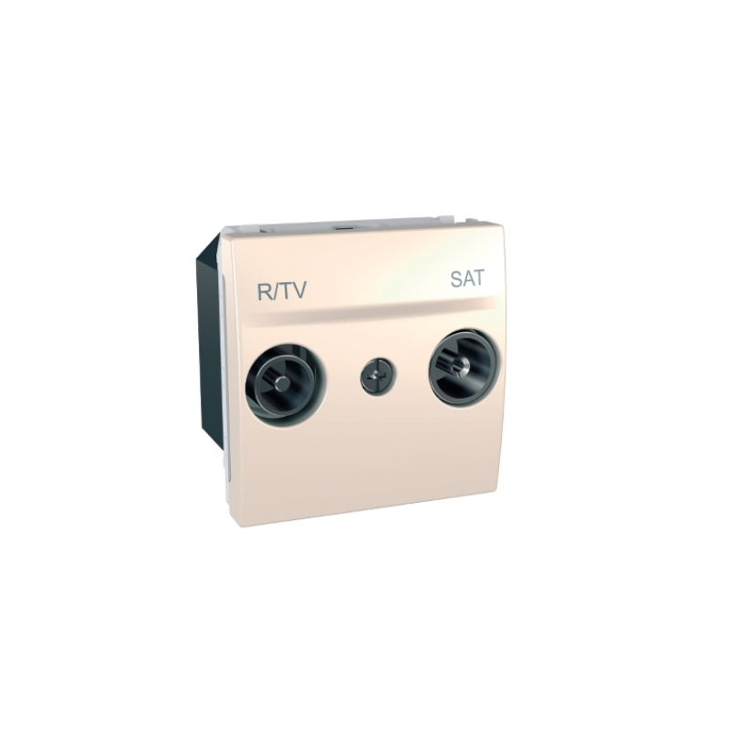 Unica - R-TV/SAT socket - intermediate socket - ivory U3.456.25 1 Unica - R-TV/SAT socket - intermediate socket - ivory U3.456.25