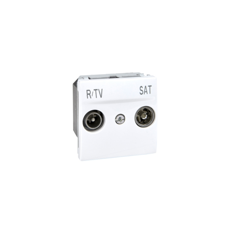 Unica - R-TV/SAT socket - intermediate socket - white U3.456.18 1 Unica - R-TV/SAT socket - intermediate socket - white U3.456.18