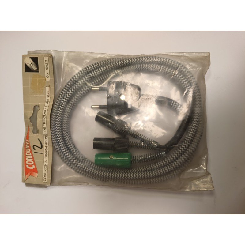 CONDUMAT CONEXION ALGODON HORNILLOS TRIPOLAR 1,5 METROS