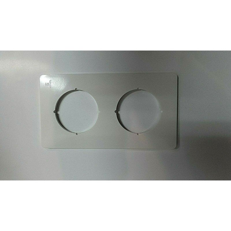 PLACA PROTECTORA RECTANGULAR 2 ELEMENTOS BLANCO SIMON 32 32622 B