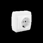 Base fija 2P+T, 16A 250V~. Dimensiones 74x72x42 MUR60U