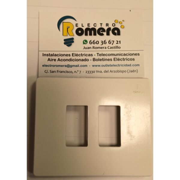 PLACA RESTANGULAR CON TORNILLOS 2 ELEMENTOS SIMON 24622 B RECONDICIONADO 1 PLACA RESTANGULAR CON TORNILLOS 2 ELEMENTOS SIMON 24622 B RECONDICIONADO