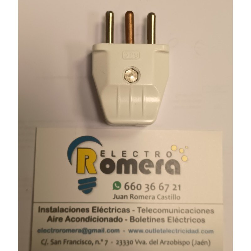 Clavijas de enchufe normales + tt 6 a en linea bjc 382