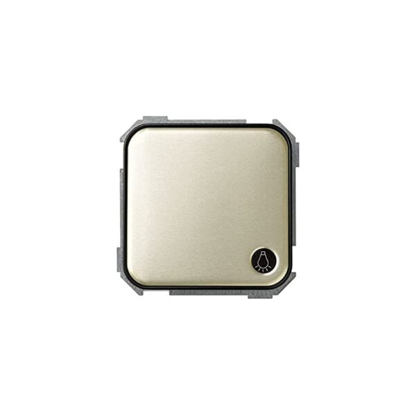 Pulsador con grabado luz 10 A 250V~ y sistema de embornamiento rápido marrón decorado Simon 31 1 Pulsador con grabado luz 10 A 250V~ y sistema de embornamiento rápido marrón decorado Simon 31