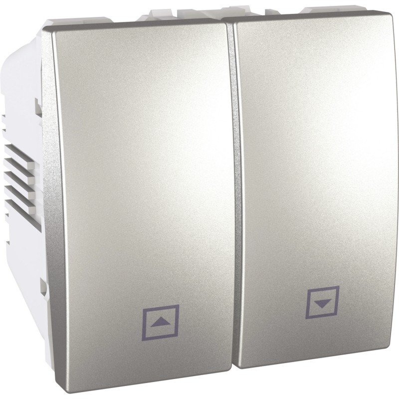 Unica Top/Class - rocker switch - 10 A, 250 VAC - 2 m - aluminium U3.208.30 1 Unica Top/Class - rocker switch - 10 A, 250 VAC - 2 m - aluminium U3.208.30