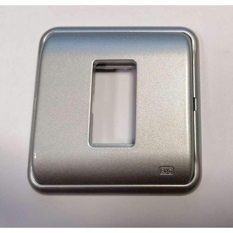 PLACA 1 ELEMENTO ESTRECHO REHABITAT GRIS PLATA 1661-PL