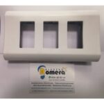 PLACA 3 ELEMENTOS ESTRECHOS BLANCO EUROPOLI 3072N-B