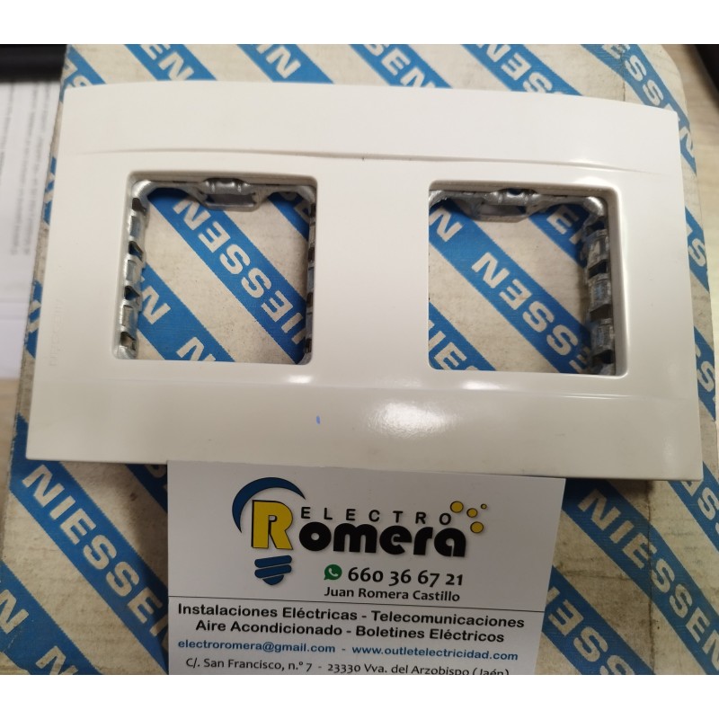 PLACA 2 ELEMENTOS VERTICAL BASTIDOR SIN GARRAS 2772 BA