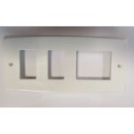 PLACA METROPOLI 1 ELEMENTO DOBLE 2 NORMALES 3079 COLOR GRIS