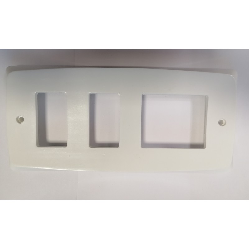 PLACA METROPOLI 1 ELEMENTO DOBLE 2 NORMALES 3079 GRIS