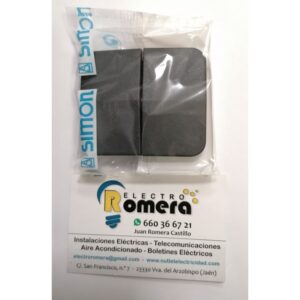 TECLA PARA GRUPO DOBLE SIMON 75 GRAFITO 75026-38