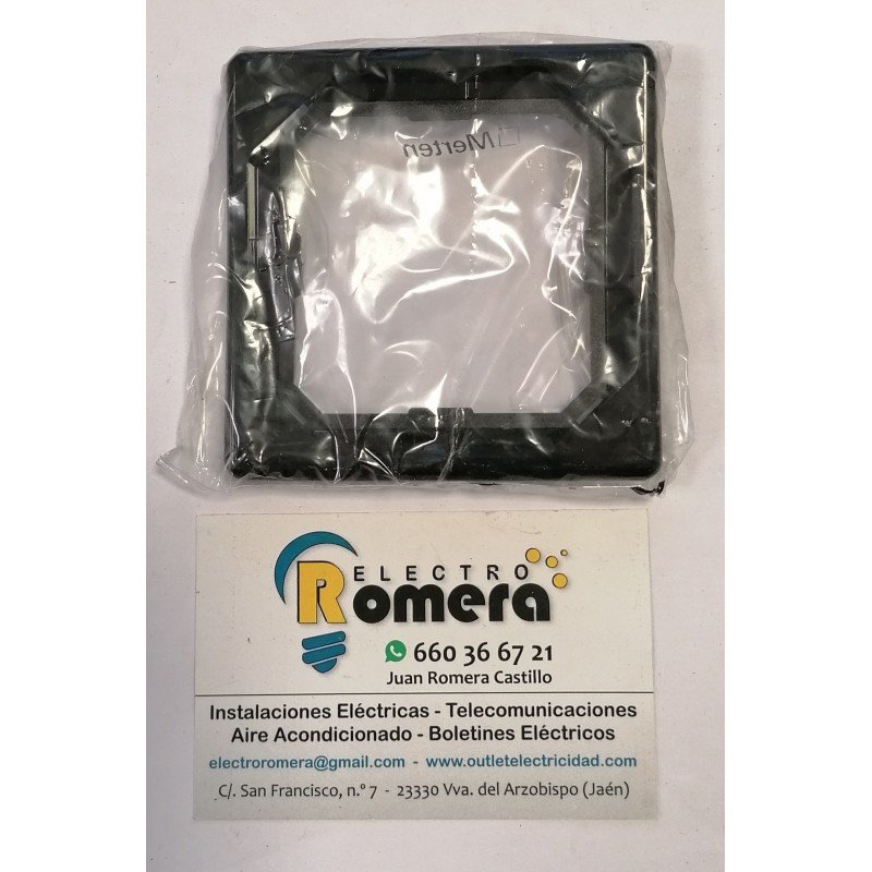 MARCO 1 ELEMENTO MERTEN OPTOCOLOR NEGRO 3991 22