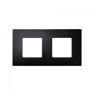 Funda intercambiable para marco 2 elementos negro artic Simon 27 Play 2700627-086