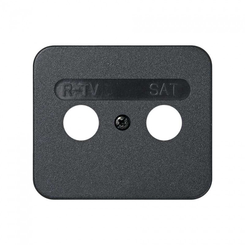 Placa para tomas inductivas de R-TV+SAT grafito Simon 75 75097-38