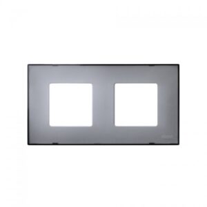Funda intercambiable para marco 2 elementos gris translúcido Simon 27 Play 2700627-112