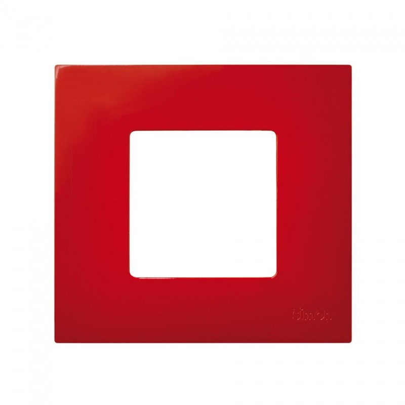 Funda intercambiable para marco 1 elemento rojo Simon 27 Play 2700617-037