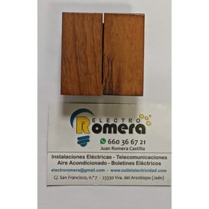 DOBLE INTERRUPTOR SERIE ALPINA NOGAL 18621-N