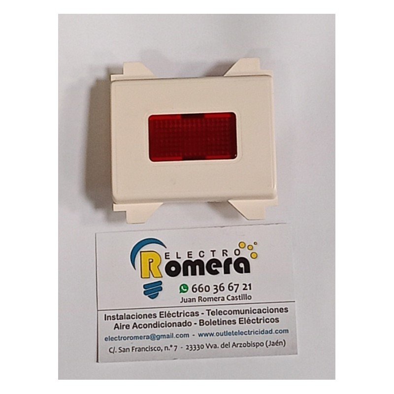 LUMINOSO PILOTO ROJO ARLANZA 5801 MARFIL