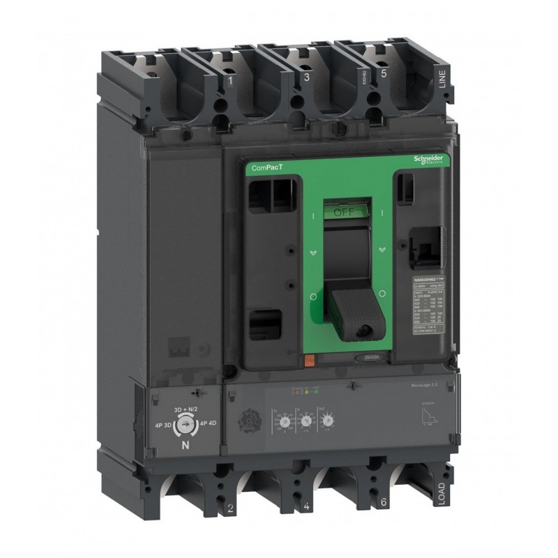 Bloque de corte NSX400N 50kA AC 4P4R 400A 2.3 C40N42D400