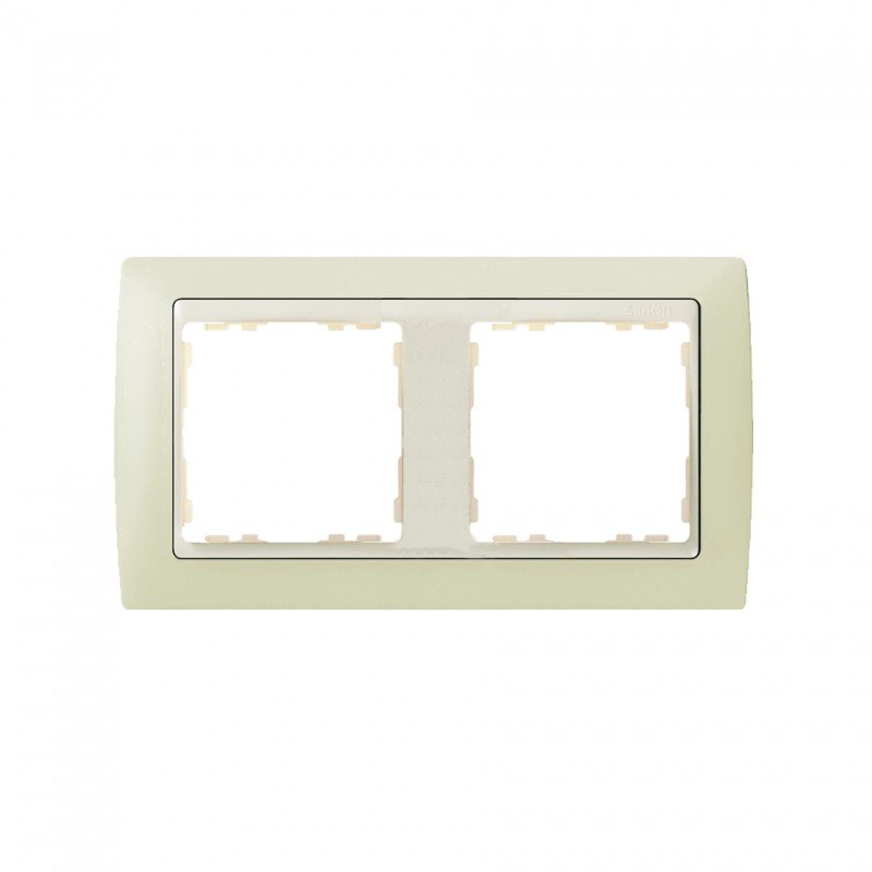 Marco para 2 elementos marfil Simon 82 82720-31