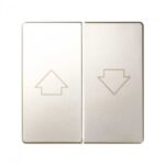 Tecla doble para mecanismo de persianas con enclavamiento de seguridad cava Simon 82 82028-34