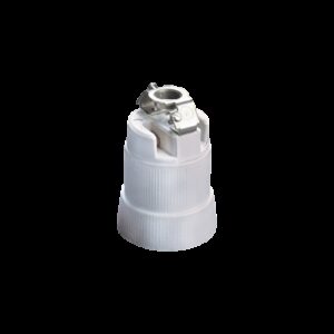Portalámparas E-40 de porcelana. Conexión con tornillos. 16A 250V.