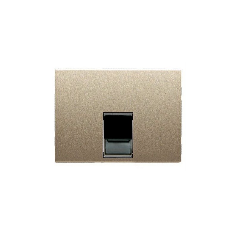 Placa toma de telefono serie olas cobre sarten 84171CS