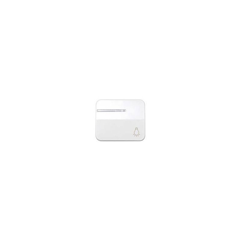 Tecla individual con visor y grabado luz para pulsador blanco Simon 75 75016-30