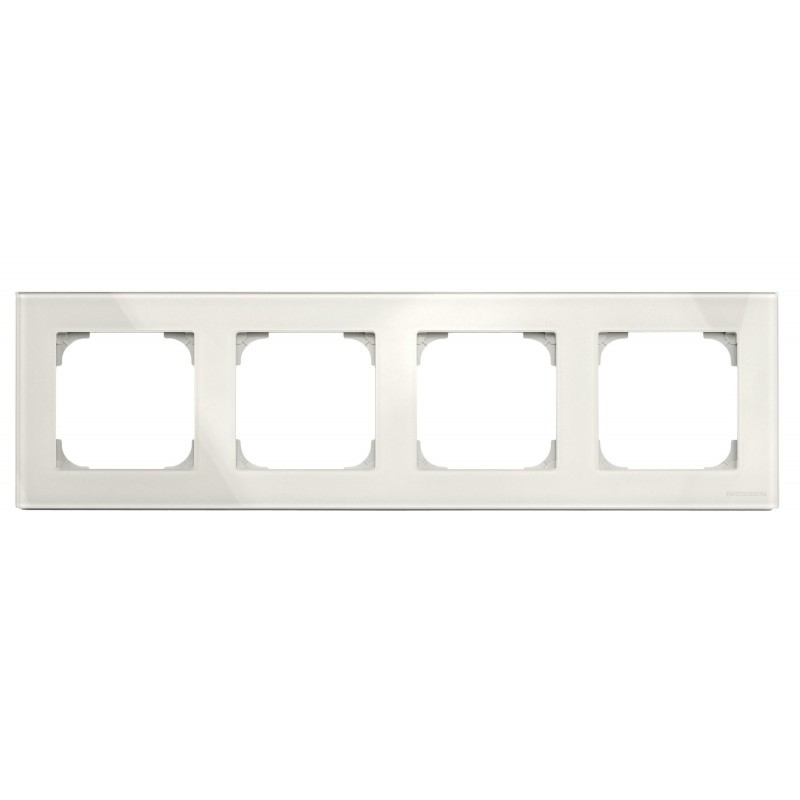 Marco 4 Elementos Cristal Blanco 8574 CB Niessen Sky