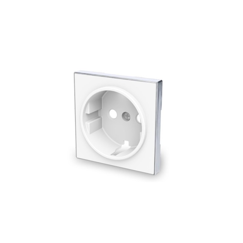 Tapa enchufe schuko 8588 bl blanco soft niessen sky