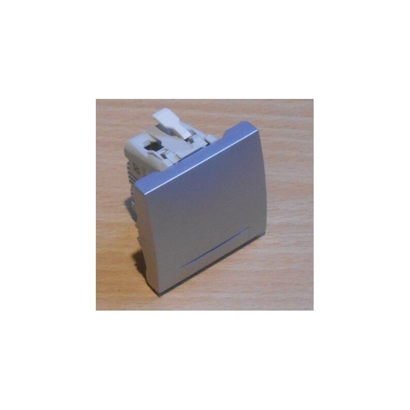 PULSADOR C PILOTO LOC NOCTURNA ALUMINIO U3.206.30N