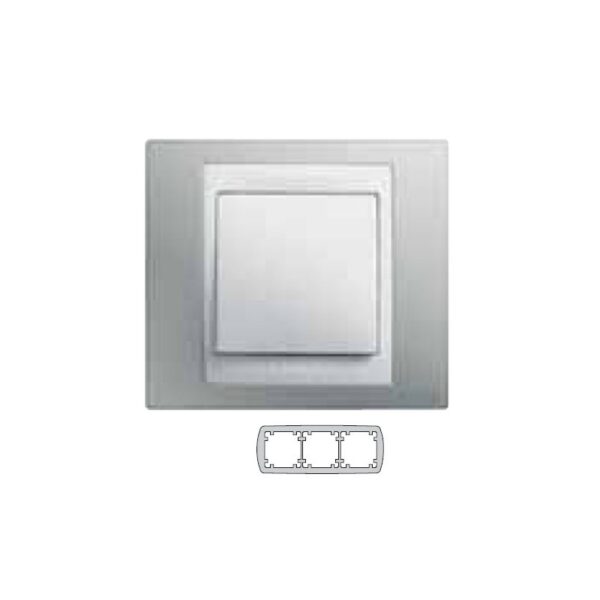 MARCO DE 3 ELEMEMTOS GRIS NIEBLA PIEZA EN BLANCO U6.006.565