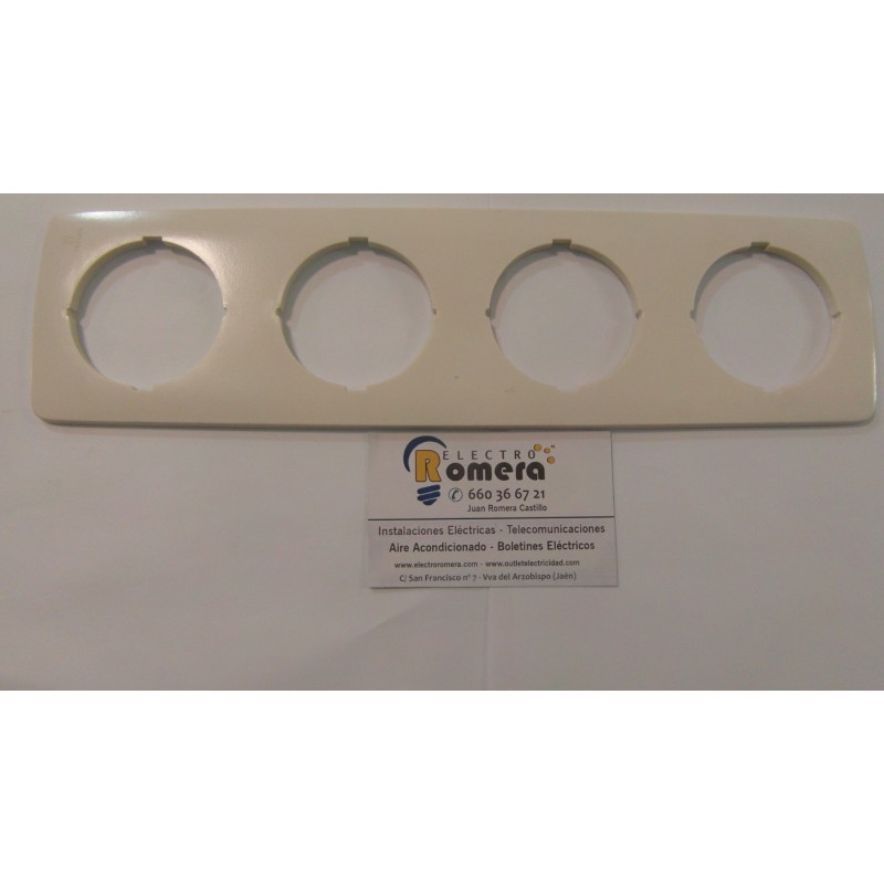PLACA 4 ELEMENTOS BLANCO 32640 B